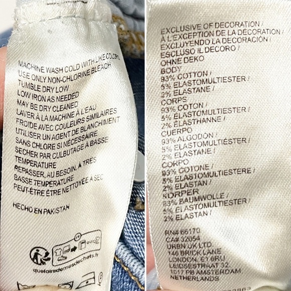 Anthropologie‎ Pilcro Slim Boyfriend Jeans 28 6 mid rise stretch relaxed blue - Picture 9 of 12